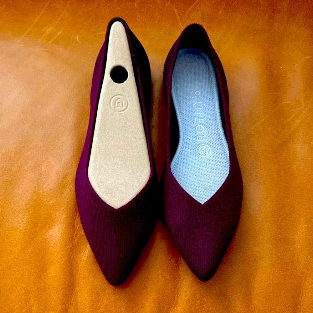 SOLD...Authentic Rothy’s Merino Points - Aubergine